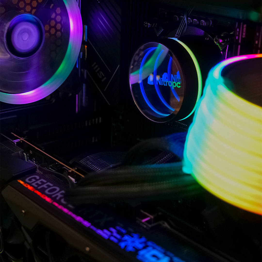 interior de pc gamer pronto a usar
