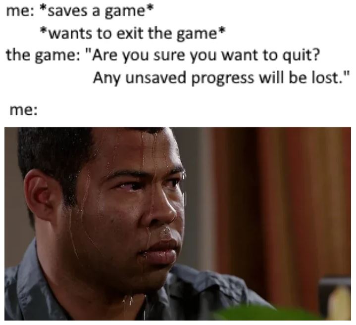 Salvar jogo meme