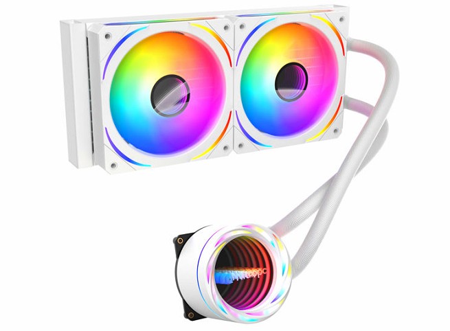 Nitropc refrigeraçao liquida doble blanca